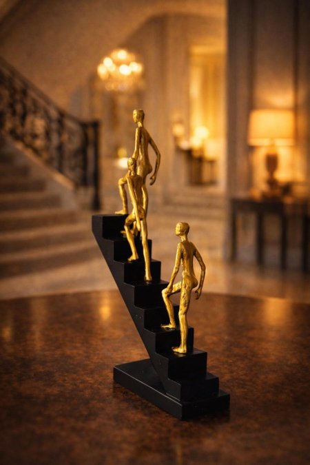 درج تسلق أسود